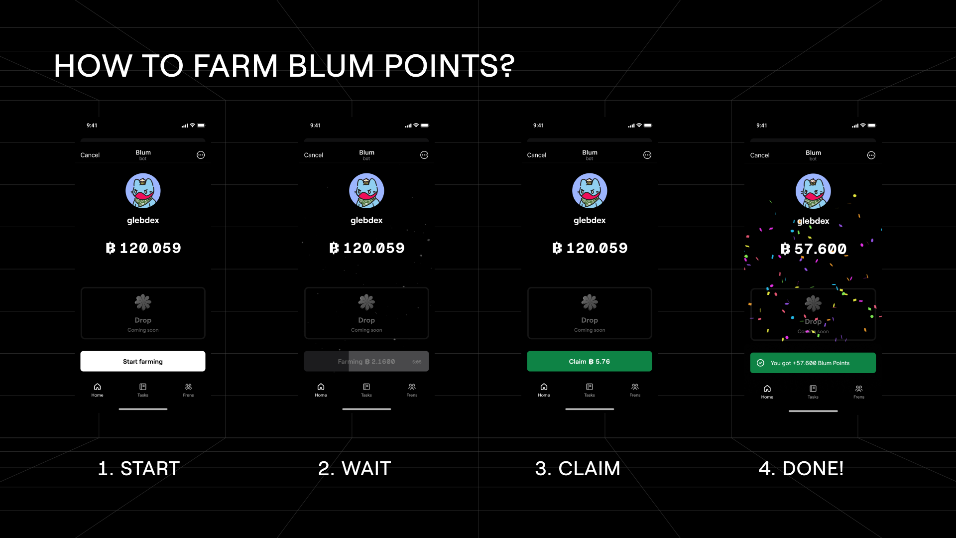 BLUM, Telegram Mini-app, BLUM Crypto, How to Farm Blum Points